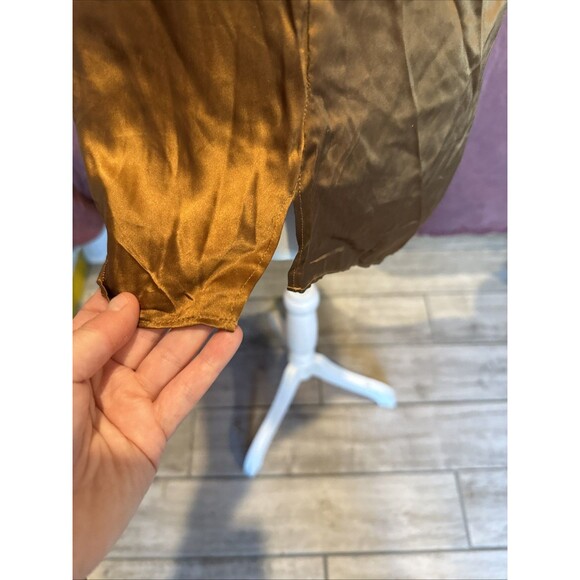 Cami NYC Womens Spaghetti Strap Lace Trim Silk Camisole Top Caramel Size XS - Picture 5 of 10